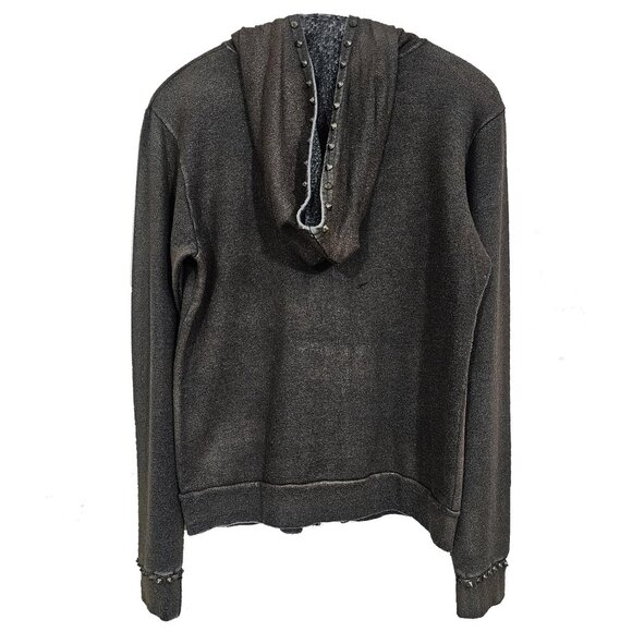 Shimmering Chains Girl's Sparkly Gray Hoodie - Picture 7 of 7